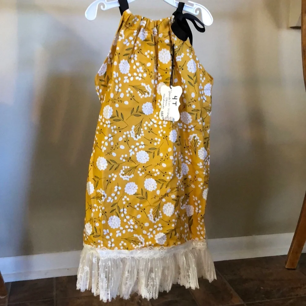 Dandelion Wishes toddler dress - Picture 2 of 5